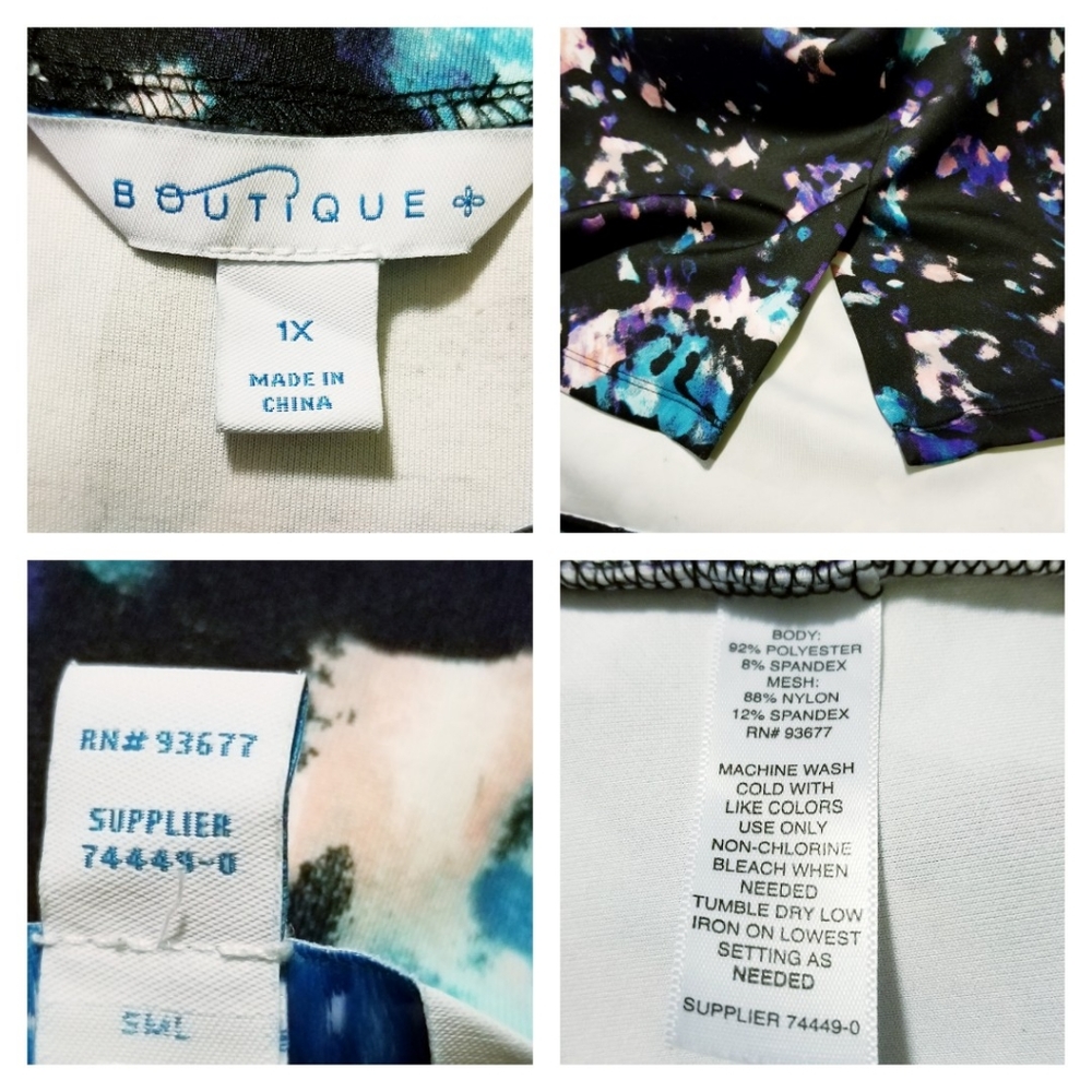 Boutique Abstract Sheer Mesh PeekaBoo Dress - Picture 12 of 12